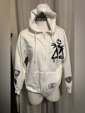 Disney "The Nightmare Before Christmas" Jack Skellington zip-up hoodie.